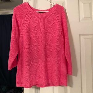 EUC Talbots Pink Soft Stretchy Knit Sweater